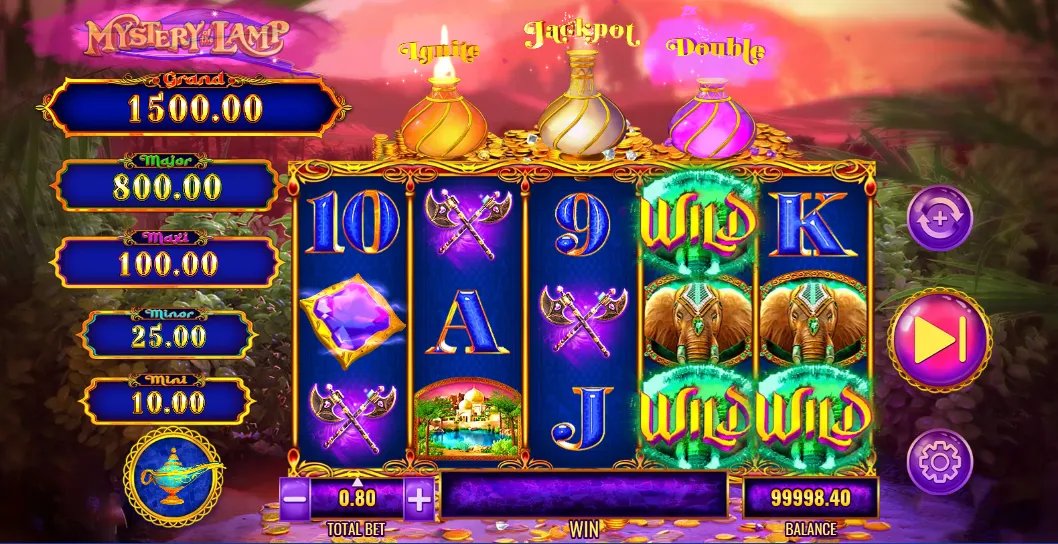 Mystery of the Lamp Treasure Oasis Slot